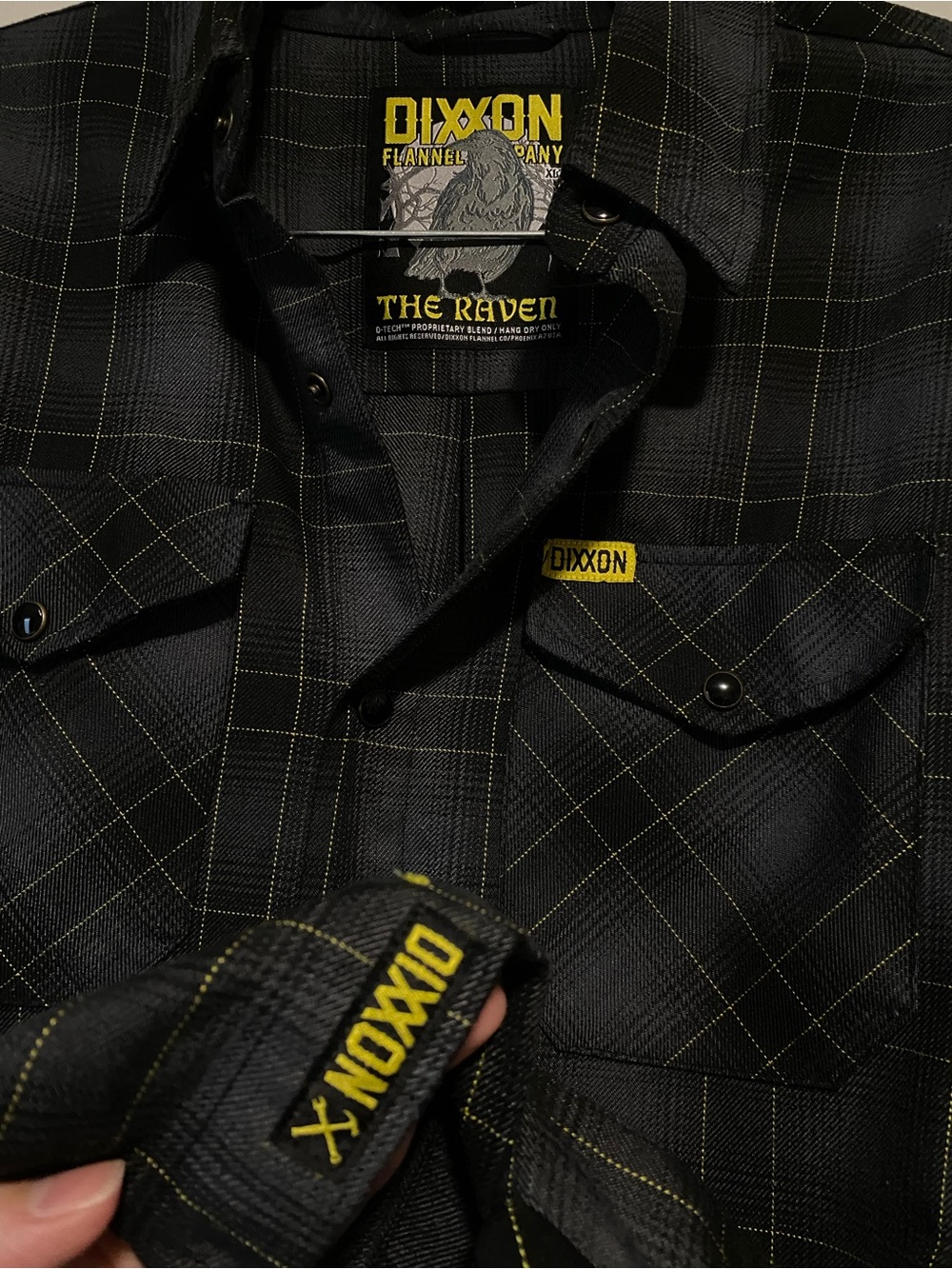 Dixxon The Raven Black Plaid Men's Flannel Shirt XLT